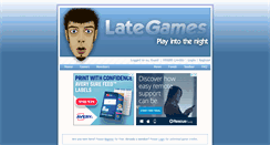 Desktop Screenshot of lategames.com